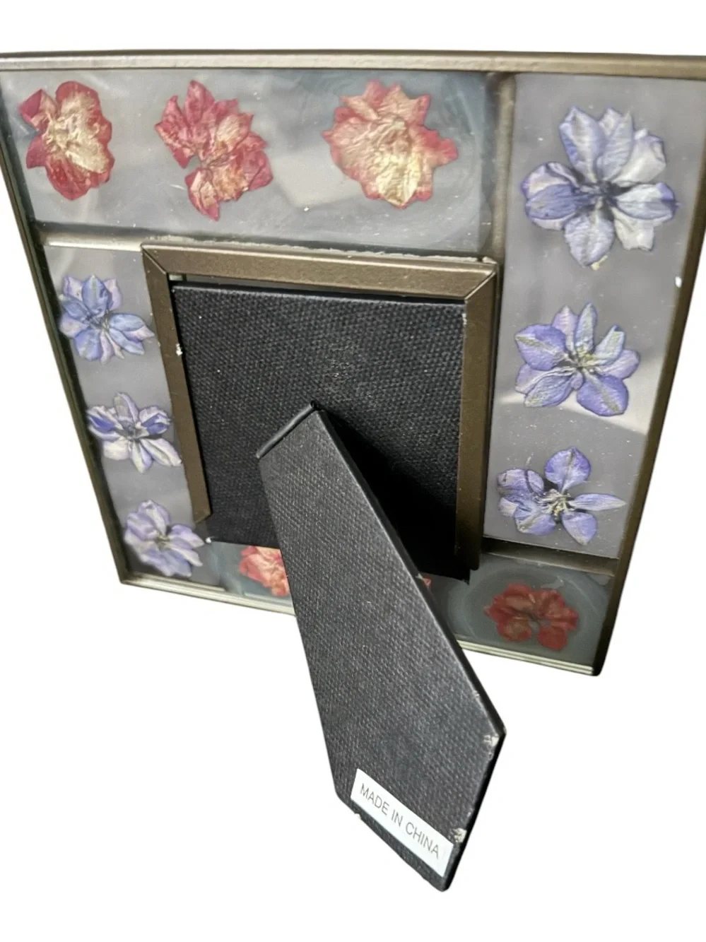 Pier 1 Pressed Flower Photo Frame in Pink & Purple